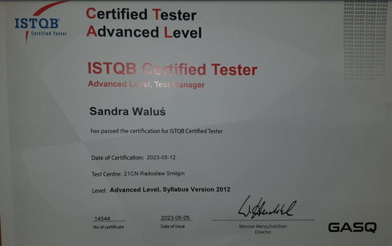 ISTQB Test Manager